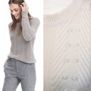 Banana Republic Cream Pom Pom Sweater